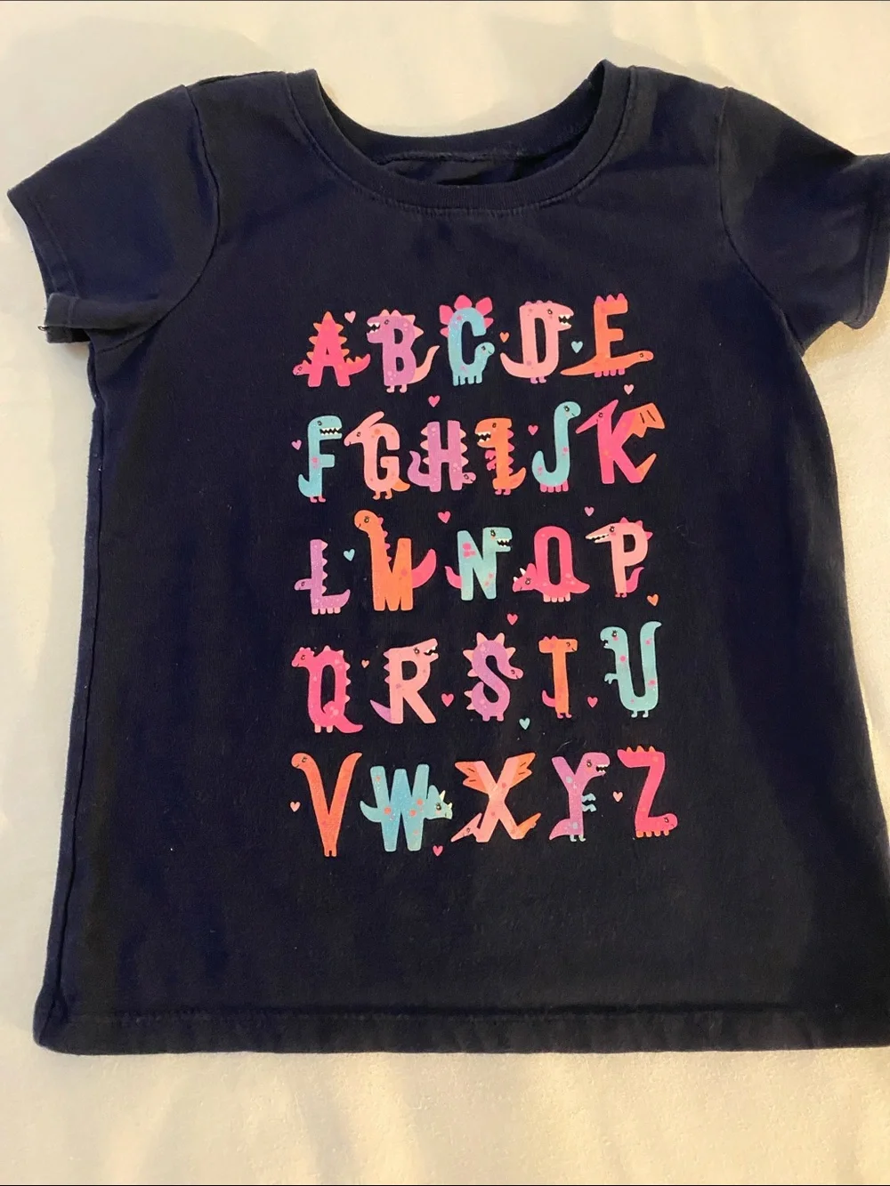Girls Bundle! Alphabet Graphic Tee with Pastel Shorts Set